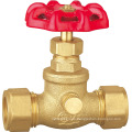 1/2"-3/4" Lead Free 125 PSI Straight Compression Pipe Stop Valve W/Waste